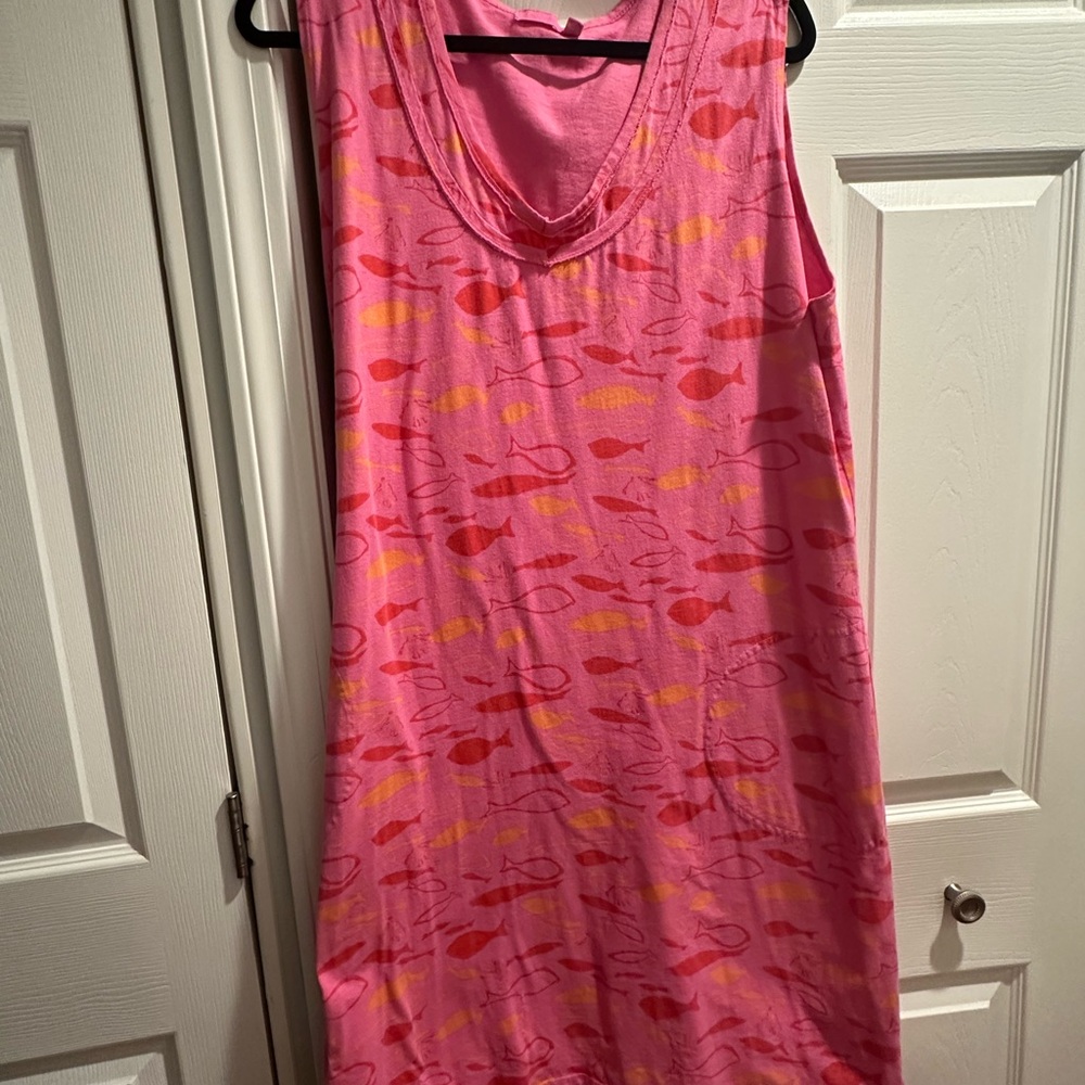 Fresh Produce Pink and Orange Sleeveless Dress